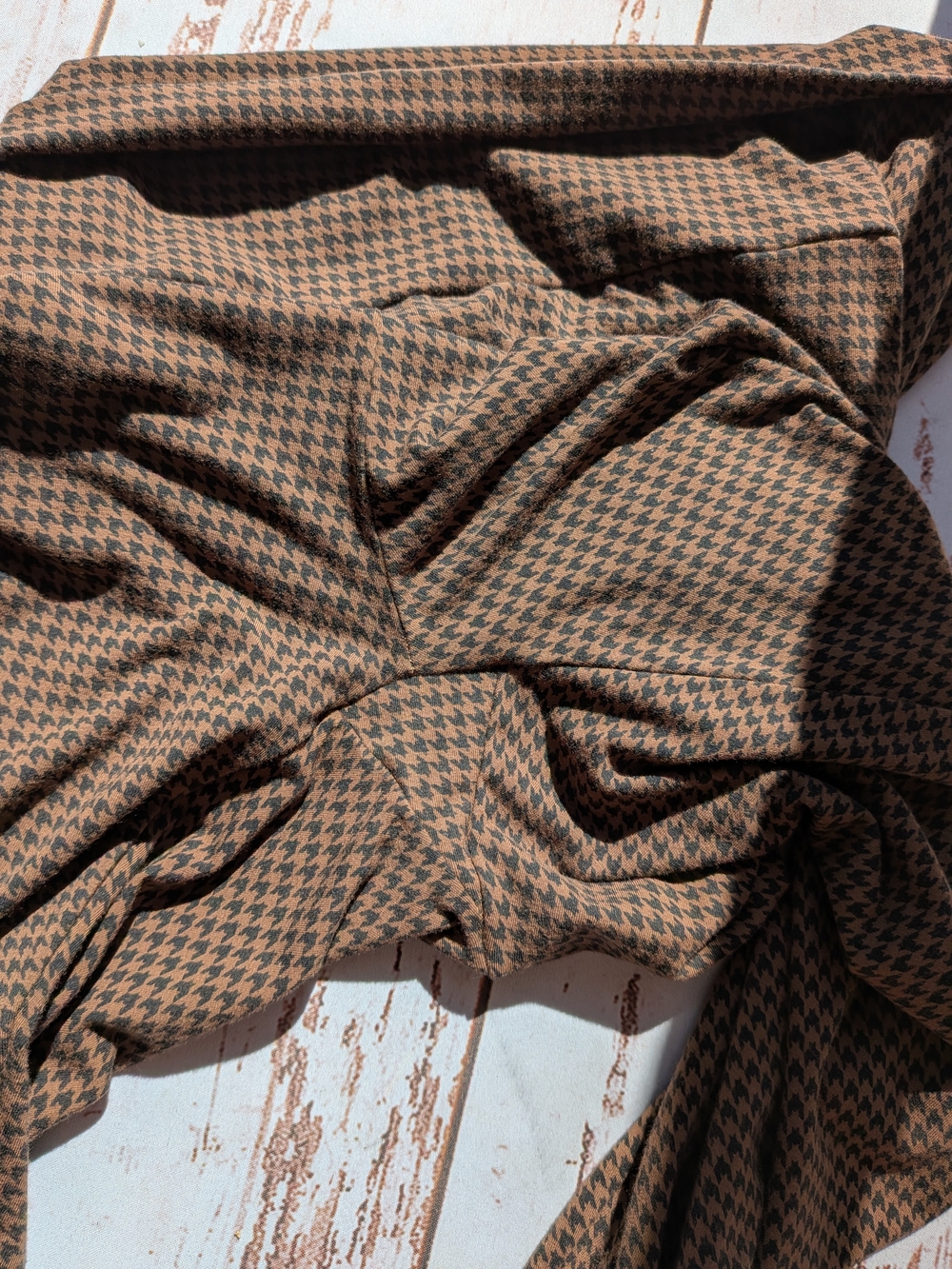 Hatch The Ultimate Before During and After Leggings Chestnut Houndstooth Sz M - Picture 14 of 15